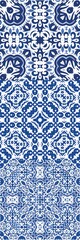 Ornamental azulejo portugal tiles decor.