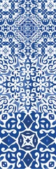 Portuguese ornamental azulejo ceramic.