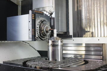 CNC machine drilling