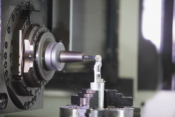 CNC machine drilling