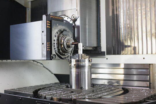 CNC machine drilling