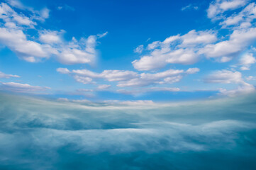 Obraz premium blue sky with clouds