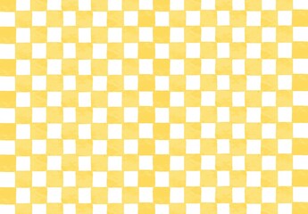 黄色の市松模様の壁紙