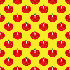 トマトのパターンイラスト