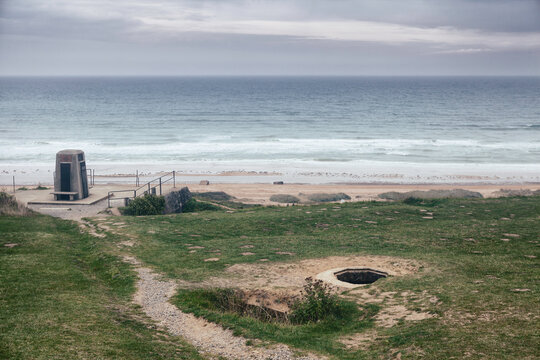 Omaha Beach in Normandy, France