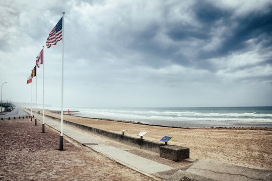 Omaha Beach in Normandy, France