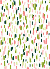 Repeating pattern  -  bright green and pink speckles