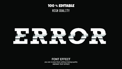 Modern 3d text effect, editable font effect