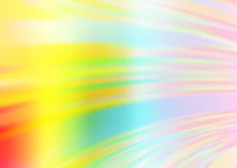 Light Multicolor, Rainbow vector blurred background. Modern geometrical abstract illustration with gradient. The blurred design can be used for your web site.