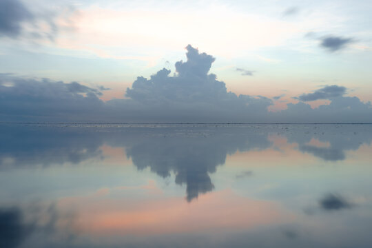 Cumulus Cloud Reflected in the Sea