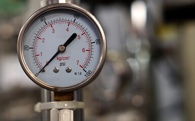 industrial analog gauge or meter