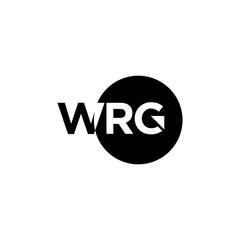 Modern WRG Initial Logo Design in Minimalist Typography Style for Corporate Brand Identity