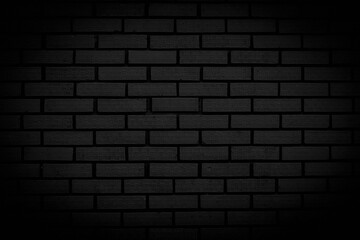 Abstract black brick wall texture for brick texture background pattern. Vintage floor wallpapers.