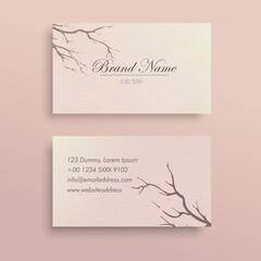Cherry blossom business card