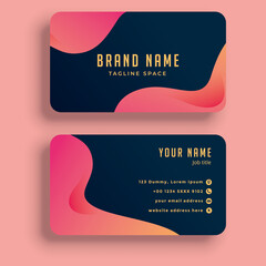 Colorful business card
