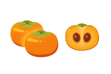 柿のカットイラスト