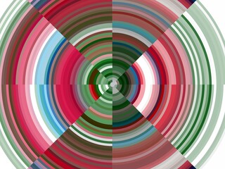 Pink red green circular background with circles