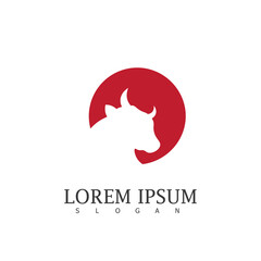 Bull Logo Animal Design Wild