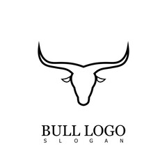 Bull Logo Animal Design Wild