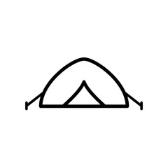 Tent Camp Icon Design Vector Template Illustration