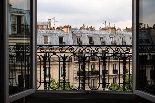View of Apartment Buildings in Paris