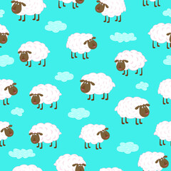 Sheep Seamless Pattern
