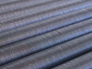 Stainless steel tubes with cooling ribs