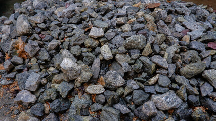 Heap of gravel texture