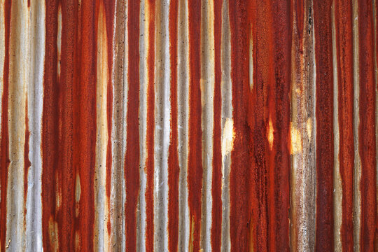 Rusty metal wall panel