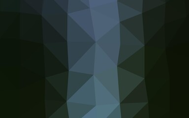 Dark Green vector triangle mosaic texture. An elegant bright illustration with gradient. Triangular pattern for your business design.