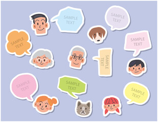 家族　吹き出し