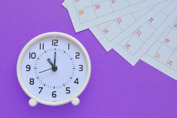 Calendar and a Clock