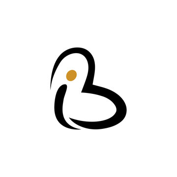 recommend clip art: Initial letter ib logo or bi logo vector design template