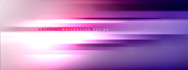 Motion concept neon shiny lines on liquid color gradients abstract backgrounds. Dynamic shadows and lights templates for text
