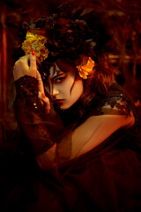 Katrina in candlelight