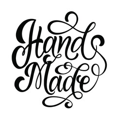 Hand made text. Handwritten calligraphy text for inspirational posters, cards and social media content. phrase isolated.