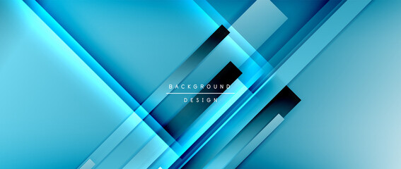 Dynamic lines on fluid color gradient. Trendy geometric abstract background for your text, logo or graphics