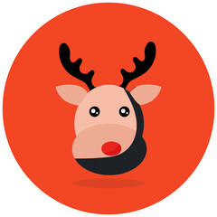 
Reindeer antlers vector, christmas animal concept 
