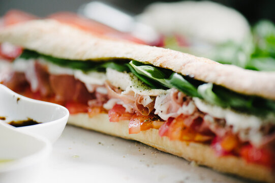 Caprese Sandwich Construction
