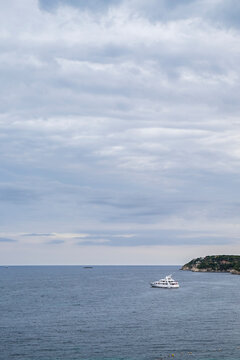 Yacht in the Mediterranean Sea