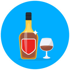 
Modern style vector of beer bottle editable icon
