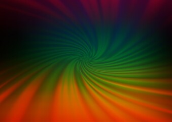 Dark Multicolor, Rainbow vector blurred shine abstract pattern. An elegant bright illustration with gradient. Brand new design for your business.