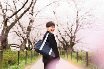 中学生 春