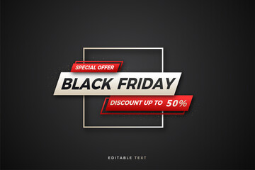 Black friday sale background with elegant writing.
