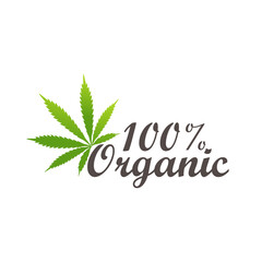 Organic natural product icon and elements vector