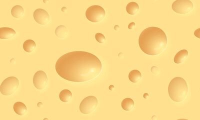 Realistic vector cheese seamless background