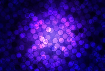 Dark Purple vector background with spots.