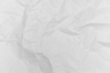White crumpled paper texture background.	