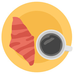 Croissant With Coffee