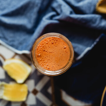 Orange carrot juice